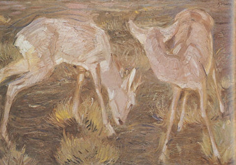 Deer at Dusk (mk34)